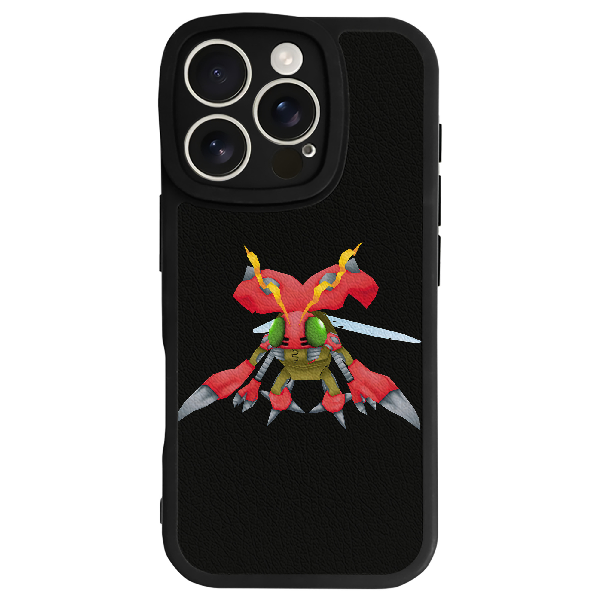 （画像用） Digimon デジタルモンスター/デジモン 【iPhone 16シリーズ対応】シリコンスマホケース（レザー調） 材質：シリコン